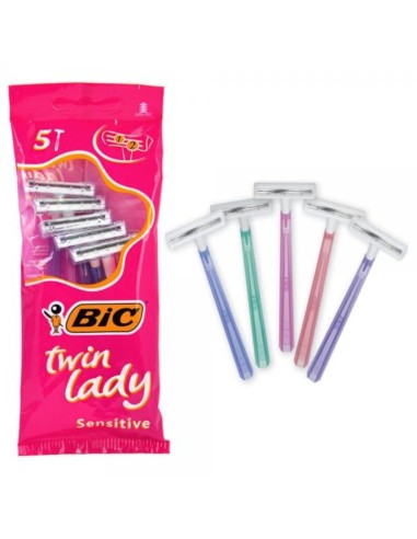 Bic Rasoio Lady Twin 5pz: Rasatura Precisa e Confortevole per Donne Attive"-ilregnodelloshop.it