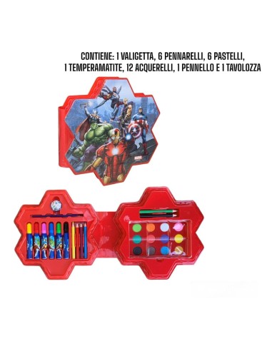 Valigetta Colori degli Avengers-ilregnodelloshop.it