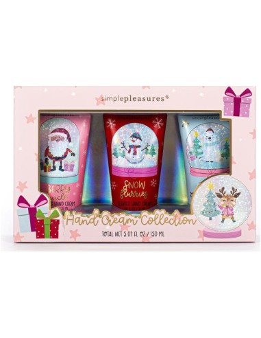 Confezione Regalo Natalizia: Set di Tre Creme Mani da 50 ml - Edizione Festiva-ilregnodelloshop.it