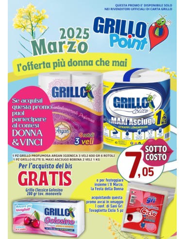 Promo Grillo Point Marzo 2025 – Offerta Speciale con Omaggi e Concorso "Donna & Vinci"-ilregnodelloshop.it